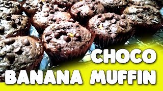 How to Bake Choco Banana Muffin