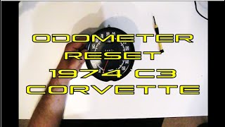 Resetting an Odometer on a 1974 Corvette