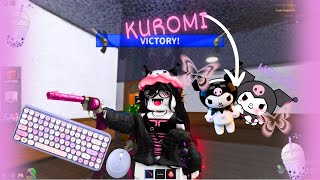 Playing MM2 as KUROMI!! + Keyboard ASMR & Shaders (Sanrio series #4)