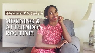 My Morning & Afternoon Routine as a Stay At Home Wife | Gender Roles in Real Life!