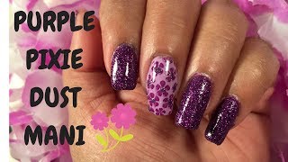 Purple Pixie Dust Mani