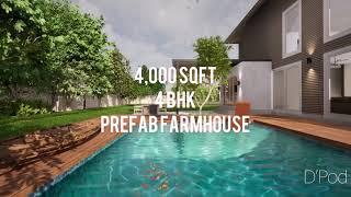 4BHK prefab farmhouse in Sohna, Haryana.