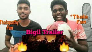 Bigil Official Trailer Reaction By Malaysian Indian Thala and Thalapathy Fans | Vijay Anna Mass !!!