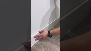 Using GLUE to install baseboards. #diy #youtubeshorts #diyshorts