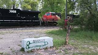 Banksy down by the Railroad Tracks