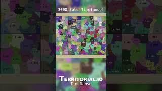 4,800 Bots Battle Royale timelapse - Territorial.io shorts #shorts