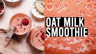 Easy Oat Milk Smoothie with Mango, Banana & Strawberries