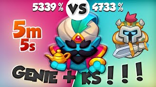 GENIE with KNIGHT STATUE can Work? PVP Rush Royale