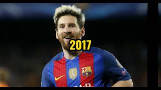 Messi over the years