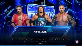 A.J. Styles VS L.A. Knight VS Randy Orton - WWE2K23