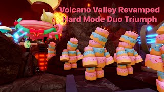 Volcano Valley (REVAMPED) Hard Mode Duo Triumph || Tower Heroes New Update