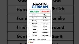 Learn German|Vocabulary|No.1