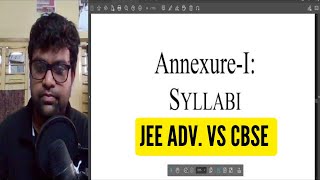 Is JEE Advance Syllabus different from CBSE ?