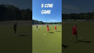 5 Cone Game #footballtraining #football #fussball #game #soccer #speedtraining #athlete #athletik