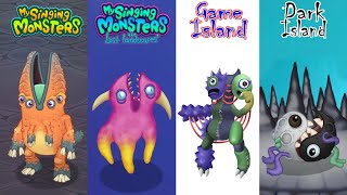 ALL My Singing Monsters Vs The Lost Landscapes Vs Game Island Vs Dark Island Redesign Comparisons