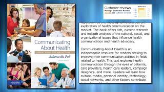 Communicating About Health: Current Issues and Perspectives