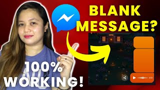 PAANO MAG-SEND NG BLANK MESSAGE? MESSENGER PRANK | MESSAGE MO WALANG LAMAN | Sarah Jane Semic