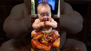 Baby mukbang food/ mukbang cùng bé nào #shorts #shortvideo