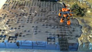 Mega bloks sand base landing pad (stopmotion)