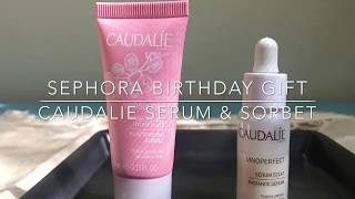 Mini Review - CAUDALIE Vinoperfect Serum & Vinosource Moisturizing Sorbet