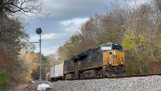 CSX ET44AH 3285 Leads Manifest M541-24 on 11/25/24