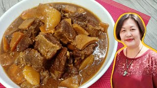 Braised Beef With Daikon (White Radish)