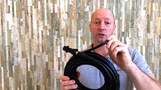 15m Flexible Drain Cleaning Hose with Retrojet Nozzle to fit Karcher K Series Pressure Washer