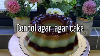 No oven needed Cendol agar-agar cake