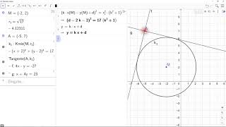 Tangente an einen Kreis legen