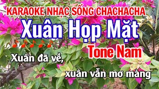 Karaoke Xuân Họp Mặt Tone Nam | Karaoke Nhạc Sống ChaChaCha Xuân | Năm Organ