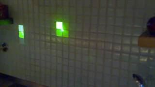 lasers on glass tiles