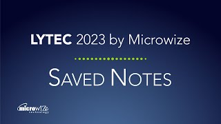 Saved Notes - LYTEC 2023 by Microwize Technology