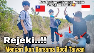 Rejeki..!! Mencari Ikan Bersama Para Bocil Taiwan Menggunakan Ketapel Dapat Ikan Gabus Babon