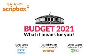 Union budget 2021 - Key highlights & analysis | Rahul Singh, Tata Mutual Funds | Scripbox