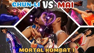 Chun-Li Vs Mai Shiranui but it’s Mortal Kombat 1