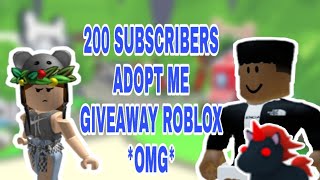 Adopt Me LEGENDARY Pet EGG | GIVEAWAY 200 SUBSCRIBERS *OMG*