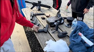 Over 100 Guns at the Shooting Range with , Crazy Vlog! (Pt.3)