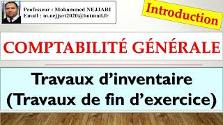 Comptabilité générale _ travaux d'inventaire : Introduction