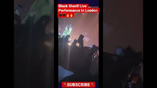 Black sherif Live In London🖤🖤🔥🔥#youtubeshorts #afrobeat #tiktok #kwakuthetraveller #blacksherif