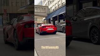 Another Nice Combo in Zürich - 812 SF, 812 GTS & Lamborghini Revuelto #shorts #auto  #youtubeshorts