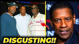 Denzel Washington Leaving A Diddy🥳 With A Look Of Disgust! 😱 #shortvideo