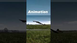 B-2 Crash - Animation Vs Real life #aviation #avgeek #planecrash