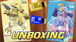 Unboxing Digimon Ghost Game Jellymon Dim & Angoramon Dim! Vital Bracelet BE Memory Double Pack!