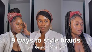 HOW TO STYLE OLD KNOTLESS BRAIDS | UNIQUE AND ELEGANT