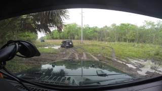 The jeep ranch just got done climbing rock pile. Now it's straight down from here!!!