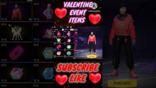 FF Valentine Event Item Review ❤️🌹#freefireindia #valentinesday#shorts