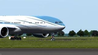 [P3Dv4] Aviation-Link 772LR(BBJ) Zurich - Paris Charles De Gaulle | VP-CAL