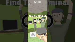 Find The Criminal - Gameplay Walkthrough - part 2 - level 2 - (iOS, Android) #shorts