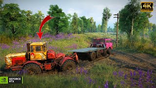 Snowrunner Abandoned Kirovets K700 Gameplay in Awesome Realistic Nature ll Logitech G29 + Shifter