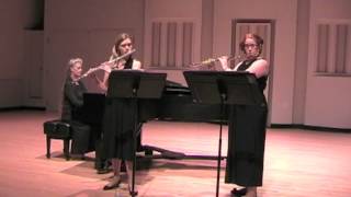 Trio in E Major by CPE Bach - Kristen Stoner and Mary Birkner, flutes